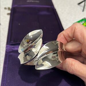 Silver Sculptural Cuff Bracelet